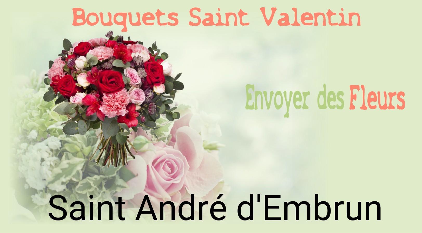 Roses de Saint-Valentin livrées à Saint-André-d'Embrun